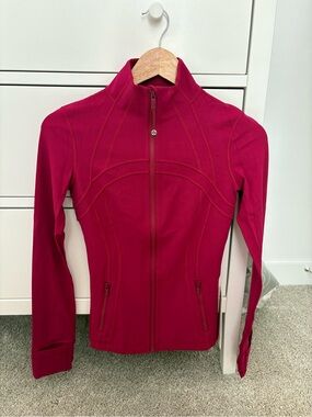 lululemon athletica define jacket nulu Color Berry Rumble size 4 BNWT